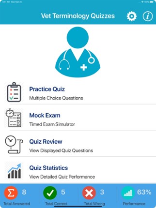 Vet Terminology Quizzes screenshot