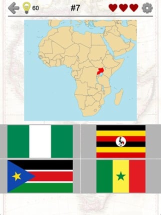 African Countries - Flags and Map of Africa Quiz screenshot