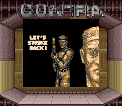 CONTRA: THE ALIEN WARS (魂斗羅スピリッツ) SGB Enhanced PLUS (Super Game Boy) Image