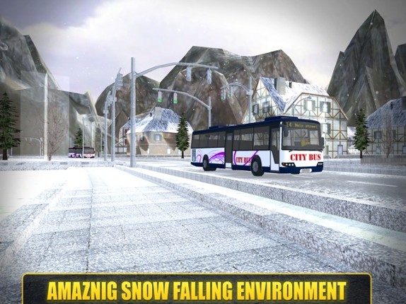 Hill Coach Driving Snow Bus Drive Sim 3D Image