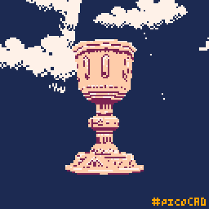 [picoCAD] The Holy Grail screenshot