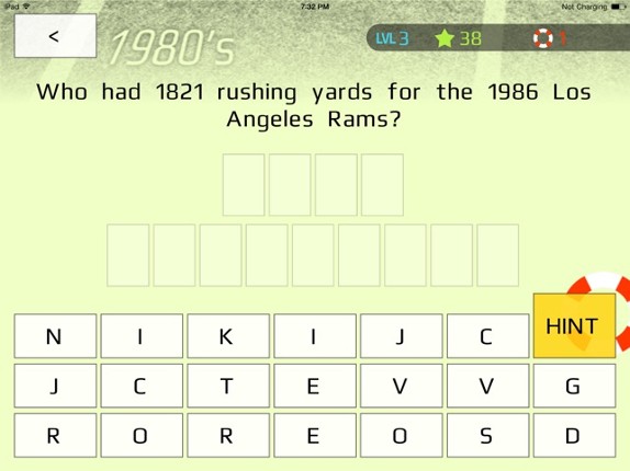 US Football Trivia screenshot