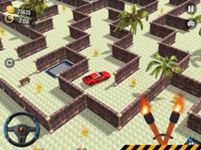 Wall Driving Car Puzzle Image