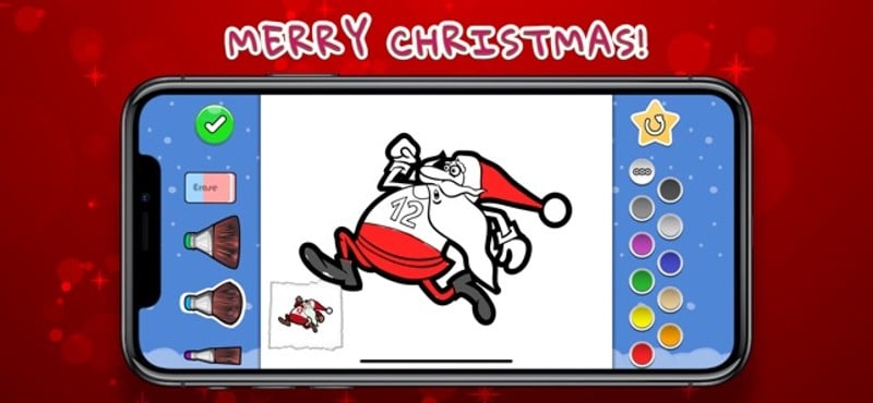 Coloring Your Santa screenshot