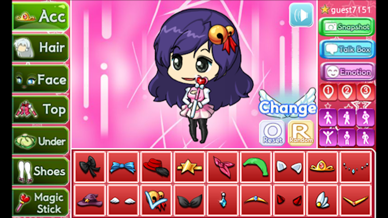 Magical Pretty Girl: dress up screenshot