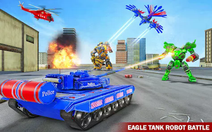 Police Tank Robot Transform 3d screenshot