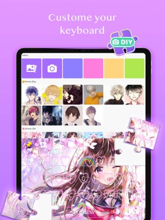 Jigsaw Keyboard-win Kika Theme Image