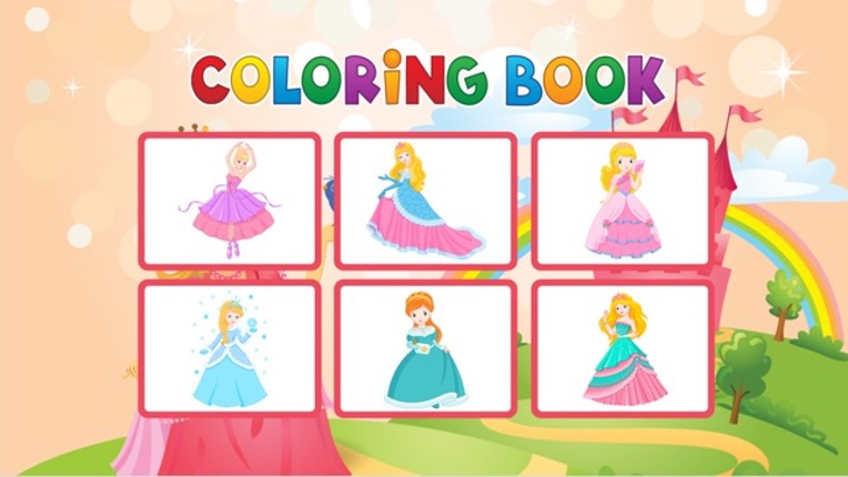 Princess Coloring Book - Painting Game for Kids Image