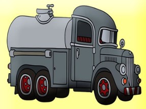 Tank Trucks Coloring Image