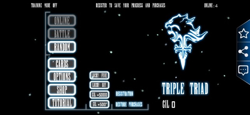 Triple Triad Trading Card Game Image