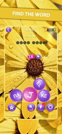 Word Serene Bubbles Image