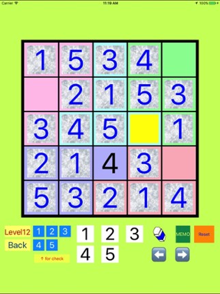 5x5!? Easy SUDOKU Eccentric Version screenshot