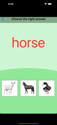 Animals Learning Cards screenshot