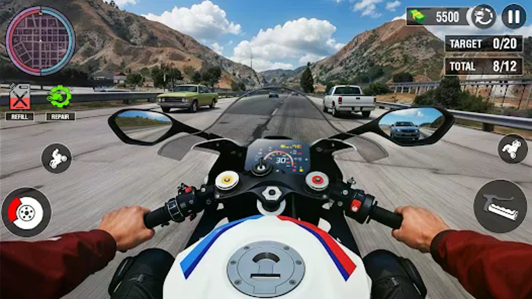 Highway Bike Riding Simulator screenshot