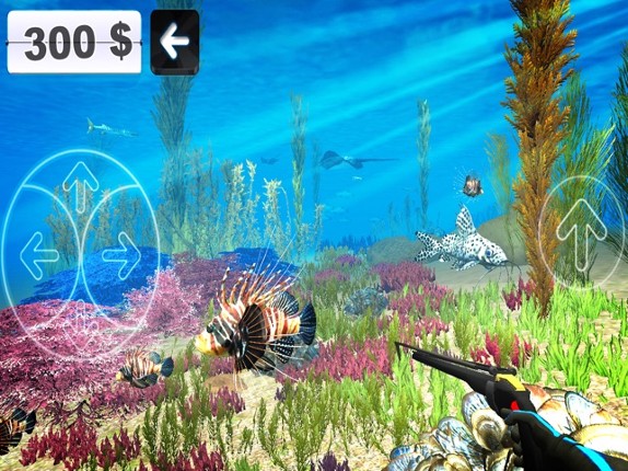 Hunter underwater spearfishing 3D screenshot