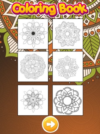 Mandala Coloring Books Color Therapy for Adults Image