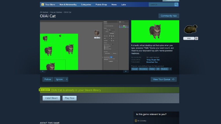 OiiAi Cat screenshot