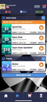 Real Money Racing Skillz screenshot