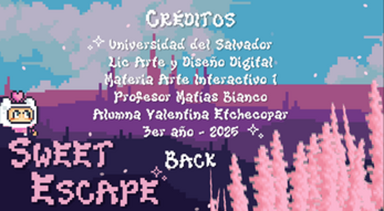 Sweet Escape - TP1 - Arte Interactivo I - Etchecopar screenshot