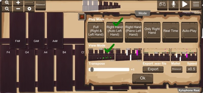 Xylophone Real: 2 mallet types screenshot