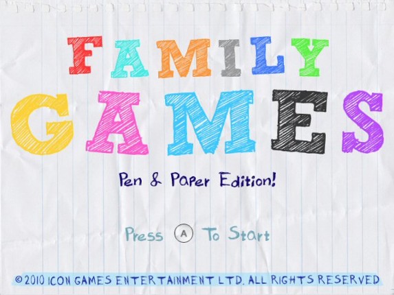 Family Games: Pen & Paper Edition Image