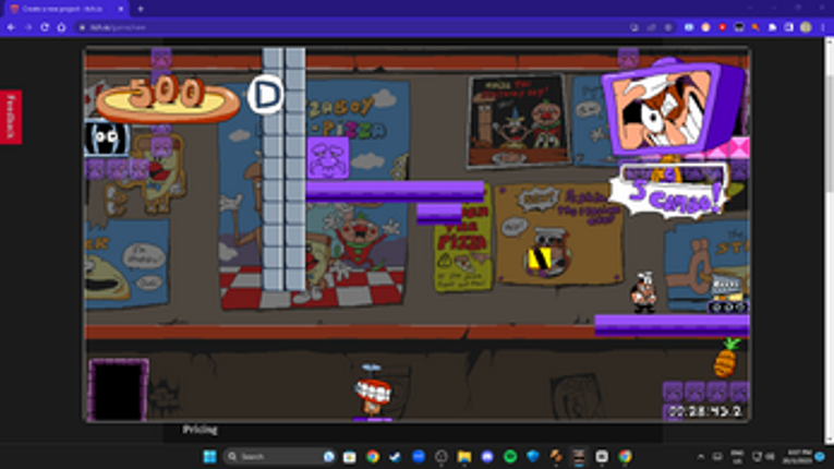 (DEMO)PizzaMart Robbery (Steam Full Release Custom Level-Pizza Tower) Image