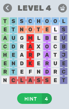 Word line- word search puzzle game screenshot