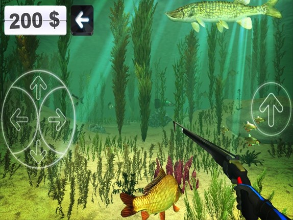Hunter underwater spearfishing 3D screenshot