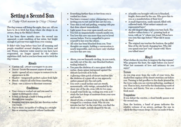 Setting a Second Sun Image
