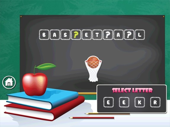 Cute Bear Hard-Working : Find A Word With Missing Letters Image
