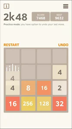 2K48 - Number 2048 puzzle game screenshot