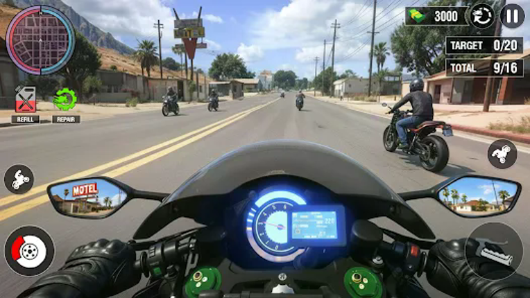 Highway Bike Riding Simulator screenshot