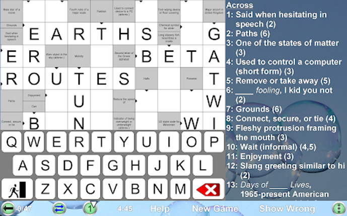 Arrow Crossword screenshot