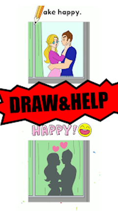 Draw Happy Baby : Puzzle Game screenshot