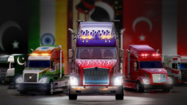 Big Euro Truck Driving Image