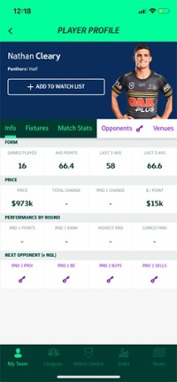 NRL Fantasy screenshot