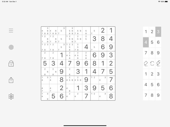 Sudoku screenshot
