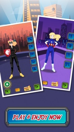 Super Hero Girl Beauty DressUp : Frenzy Games Free screenshot