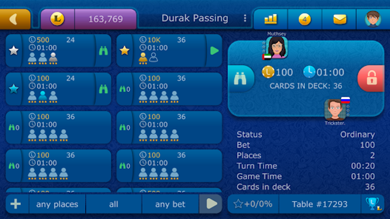 Durak LiveGames online screenshot