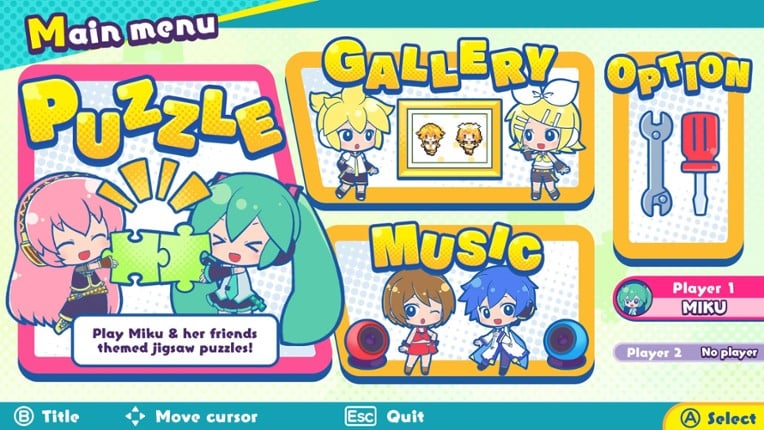 Hatsune Miku Jigsaw Puzzle screenshot