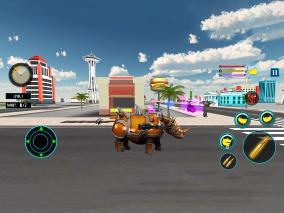 Rhino Robot War Car Transform screenshot
