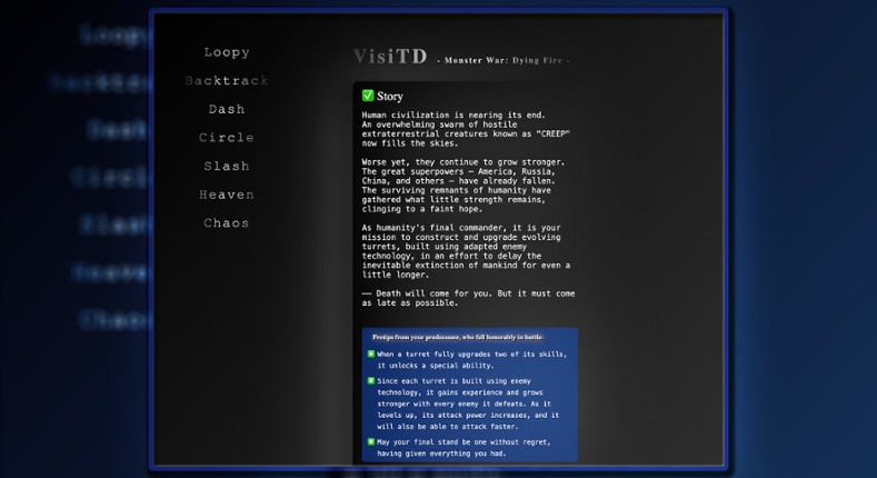 VisiTD - Monster War: Dying Fire - screenshot