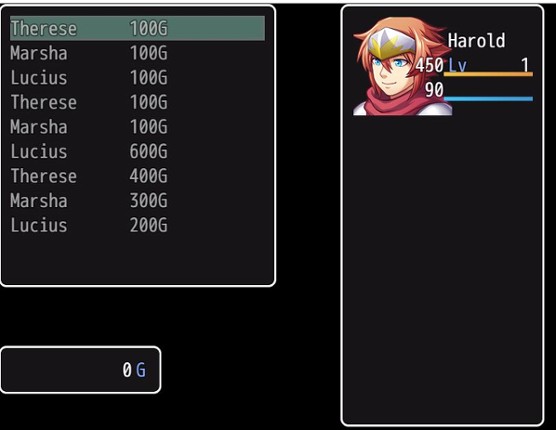 Buy characters during battles RPG MAKER MV Image