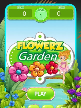 Flowerz Garden Merging - Link Color Match Puzzle screenshot