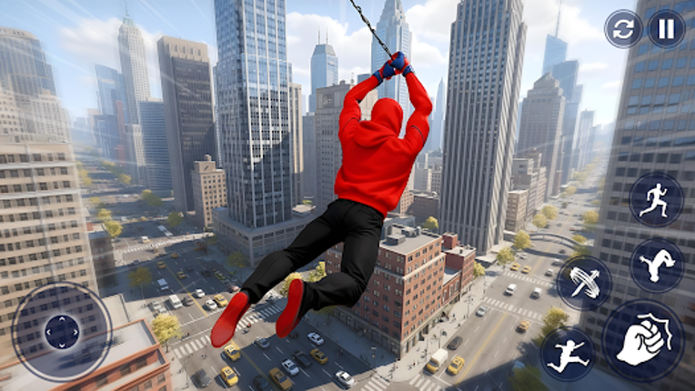 Flying Spider Hero City Action Image