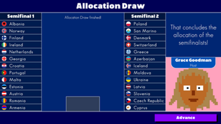 Euroaural Song Contest screenshot