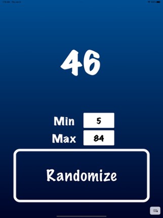 Number Generator App screenshot