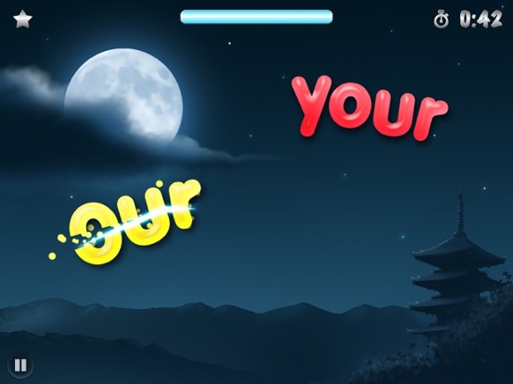 Sight Words Ninja - Slicing Game to Learn to Read screenshot