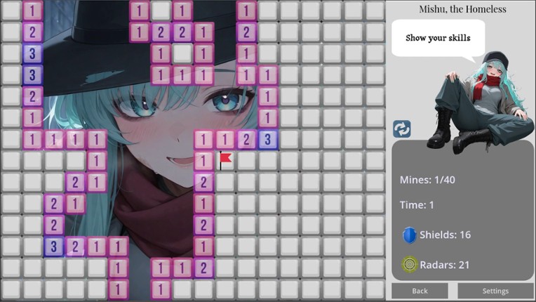 Anime Minesweeper screenshot