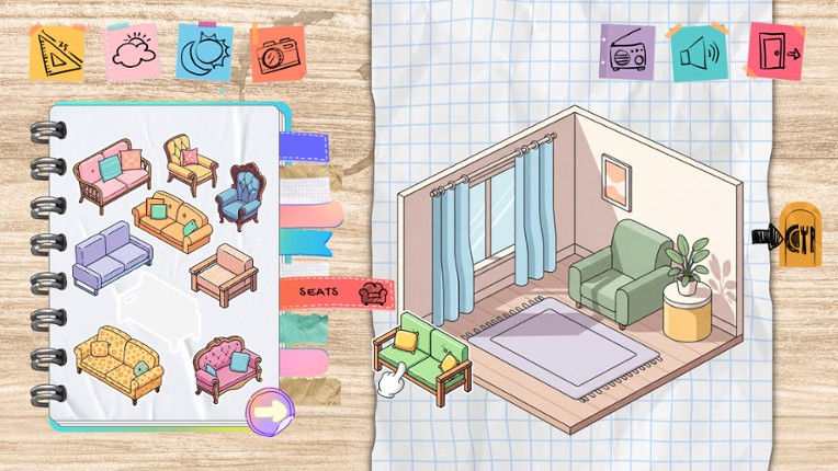 Cozy Sticker Home screenshot